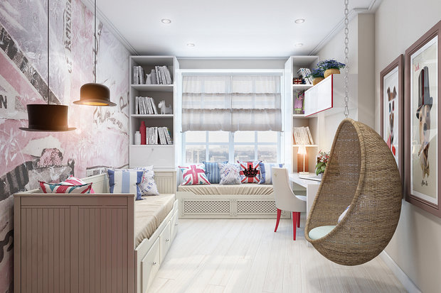 Фото из портфолио Детская для девочки – фотографии дизайна интерьеров на INMYROOM