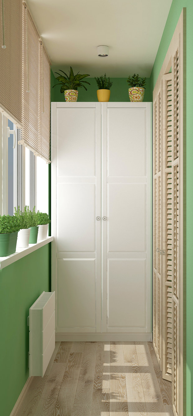 Фото из портфолио Балкон "Green corner" vol. 1 – фотографии дизайна интерьеров на InMyRoom.ru
