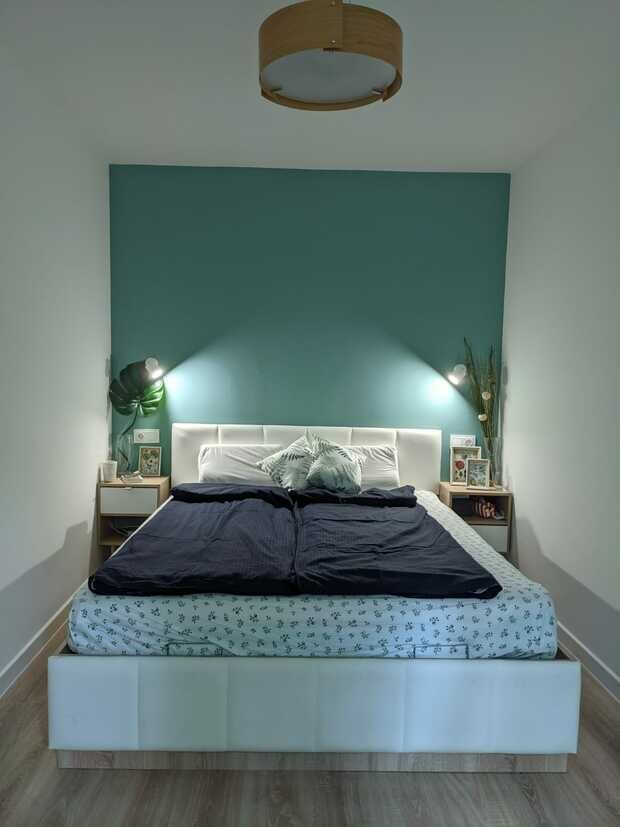 Фотография: Спальня в стиле Скандинавский, Ремонт на практике, ремонт хрущевки, Хрущевка, 40-60 метров, интерьер хрущевки – фото на INMYROOM