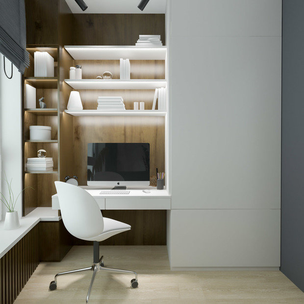 Фото из портфолио Квартира 58 кв.м – фотографии дизайна интерьеров на INMYROOM