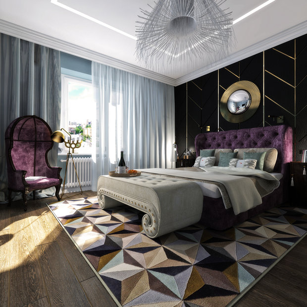 Фото из портфолио Спальня Ар-деко – фотографии дизайна интерьеров на INMYROOM