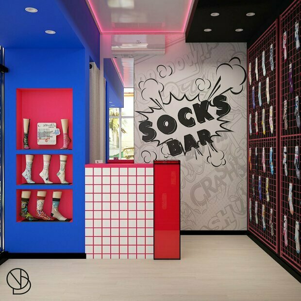 Фото из портфолио Магазин носочков SOCKS BAR – фотографии дизайна интерьеров на INMYROOM