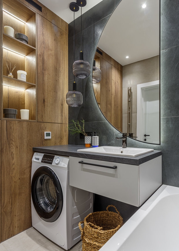 Фотография: Ванная в стиле Современный, Квартира, Проект недели, Челябинск, 2 комнаты, 40-60 метров, Анна Важенина – фото на INMYROOM