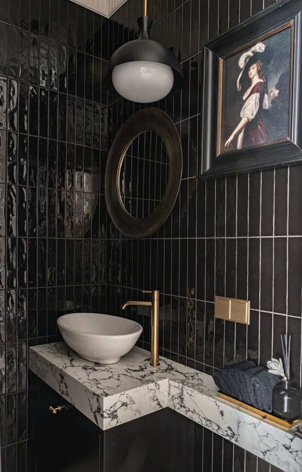 Фотография: Ванная в стиле Классический, Современный, Квартира, Проект дня, Кирпичный дом, 2 комнаты, 60-90 метров, Оксана Пастернак – фото на INMYROOM