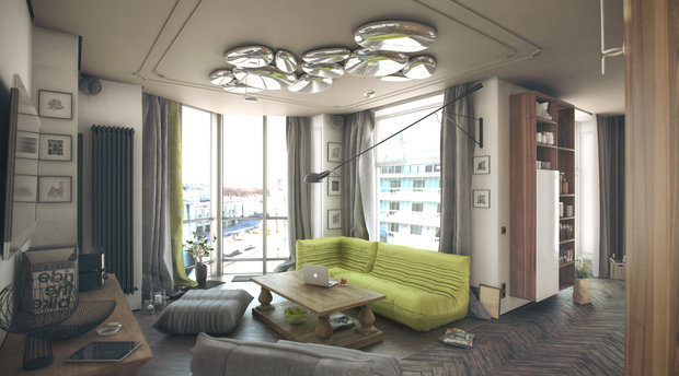 Фото из портфолио Квартира А3 – фотографии дизайна интерьеров на INMYROOM