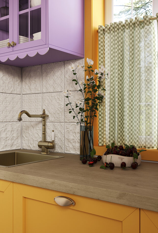 Фотография: Кухня и столовая в стиле Прованс и Кантри, Эклектика, Винтажный, Проект дня, Дача, Дом и дача, Ирина Собыленская, 1 комната, до 40 метров, Смоленская область – фото на INMYROOM