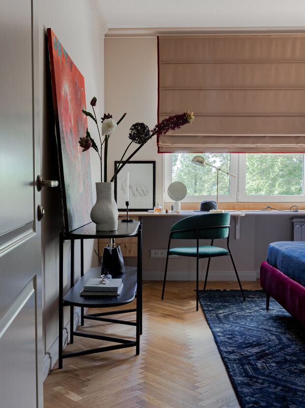 Фотография: Спальня в стиле Современный, Квартира, Проект дня, Минск, Кирпичный дом, 3 комнаты, современная классика с элементами арт-деко, Алеся Вусевич – фото на INMYROOM