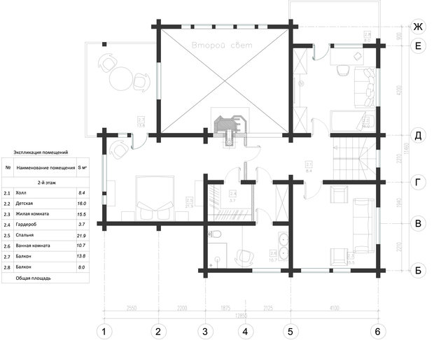 Фото из портфолио Коттедж из клееного бруса – фотографии дизайна интерьеров на INMYROOM