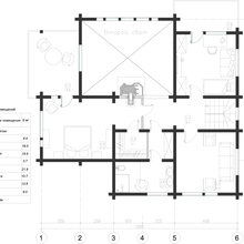 Фото из портфолио Коттедж из клееного бруса – фотографии дизайна интерьеров на INMYROOM