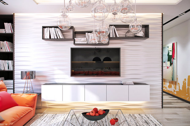 Фото из портфолио Мандариновый всплеск – фотографии дизайна интерьеров на INMYROOM