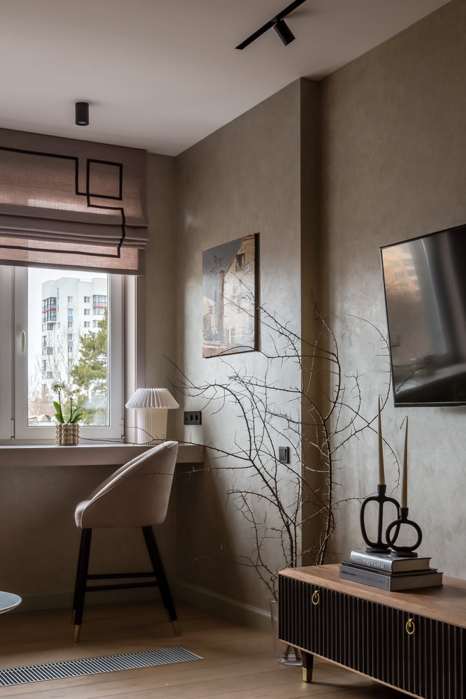 Фотография: Гостиная в стиле Современный, Квартира, Проект недели, Москва, Вера Николаенко, 2 комнаты, 40-60 метров, VERA Inteiors – фото на INMYROOM Фотография: Гостиная в стиле Современный, Квартира, Проект недели, Москва, Вера Николаенко, 2 комнаты, 40-60 метров, VERA Inteiors – фото на INMYROOM