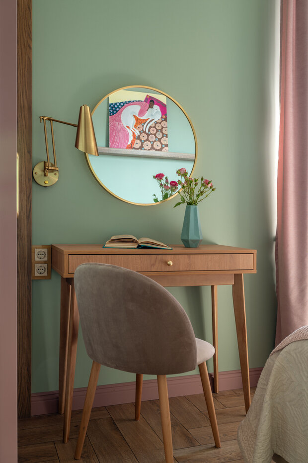 Фотография: Спальня в стиле Современный, Малогабаритная квартира, Квартира, Проект дня, Москва, 2 комнаты, 40-60 метров – фото на INMYROOM