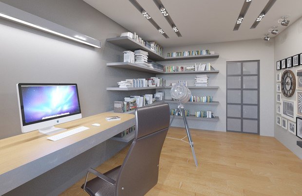 Фотография: Кабинет в стиле Минимализм – фото на INMYROOM