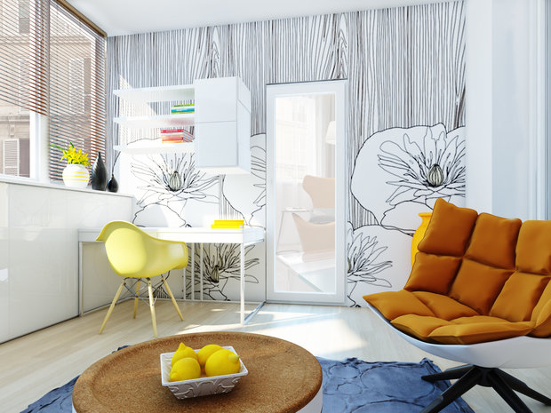 Фото из портфолио Квартира в молодежном стиле с яркими акцентами – фотографии дизайна интерьеров на INMYROOM