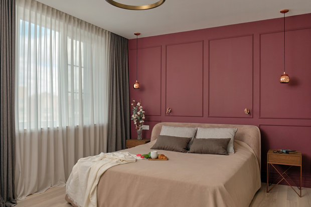 Фотография: Спальня в стиле Современный, Прованс и Кантри, Квартира, Проект недели, Московская область, 3 комнаты, Более 90 метров, Ольга Долидзе – фото на INMYROOM