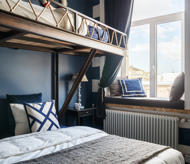 Фотография: Детская в стиле Лофт, Эклектика, Квартира, Проект недели, Санкт-Петербург, Макс Жуков, Виктор Штефан, Кирпичный дом, ToTaste Studio, 4 и больше, Более 90 метров – фото на INMYROOM