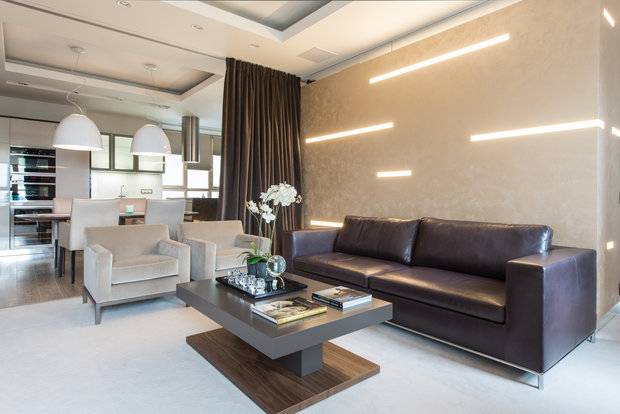 Фото из портфолио Men's apartment – фотографии дизайна интерьеров на INMYROOM