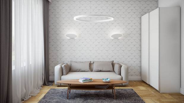 Фотография: Гостиная в стиле Скандинавский, Дом, Минимализм, Проект недели, Подмосковье, архитектурное бюро 108, Екатерина Грицан – фото на INMYROOM