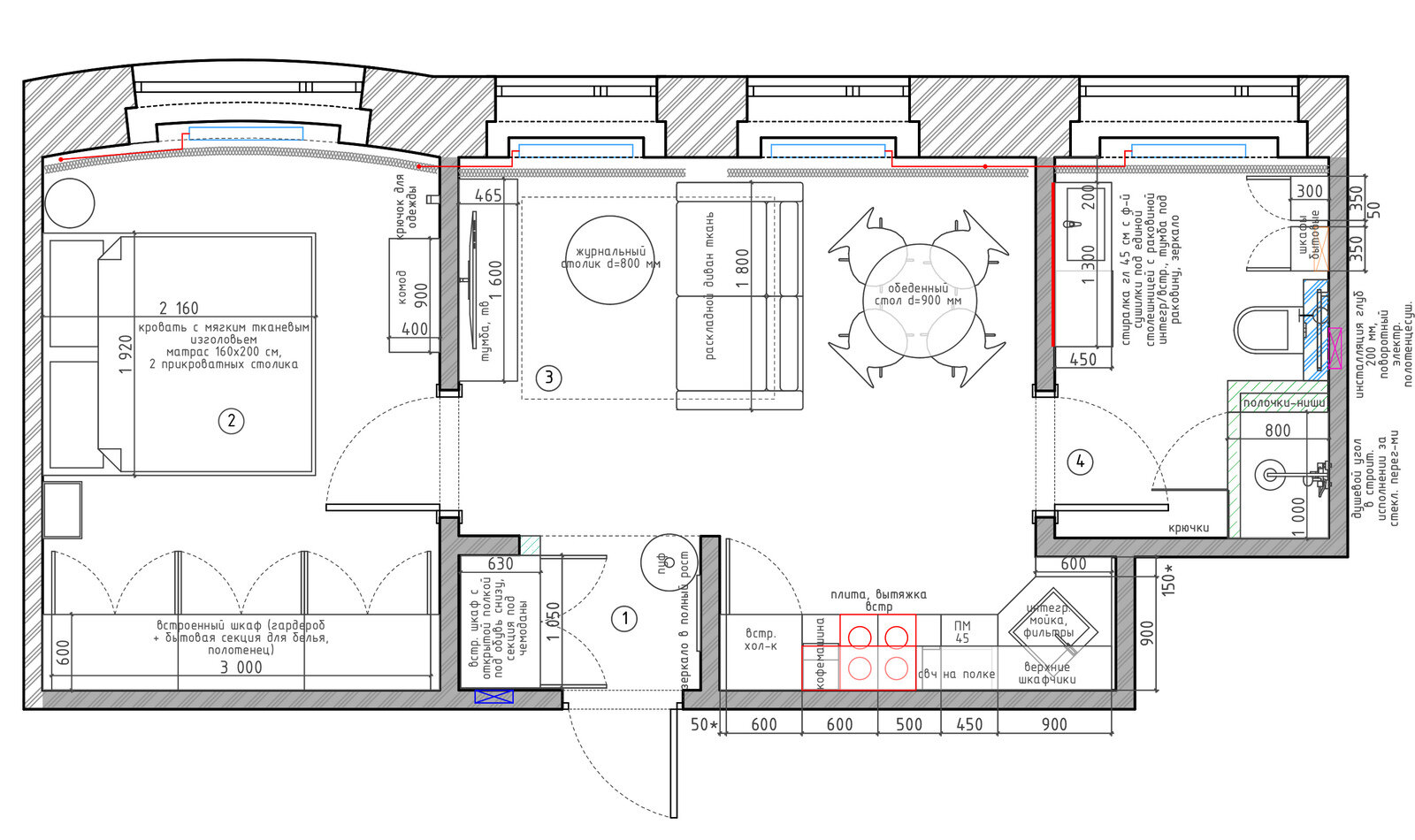 Фотография: Планировки в стиле , Эклектика, Квартира, Проект недели, Москва, 2 комнаты, 40-60 метров, Наталия Турченко – фото на INMYROOM Фотография: Планировки в стиле , Эклектика, Квартира, Проект недели, Москва, 2 комнаты, 40-60 метров, Наталия Турченко – фото на INMYROOM
