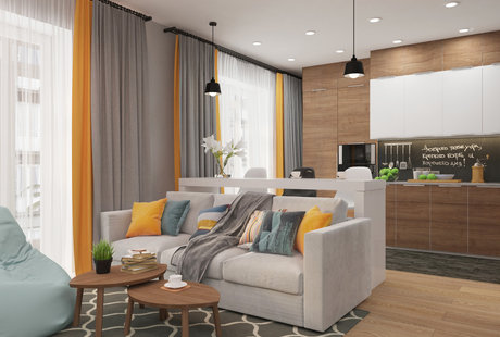 1к квартира в Новосибирске для молодой пары 