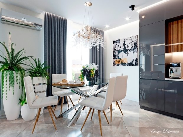Фото из портфолио Квартира в Краснодаре 100кв.м. – фотографии дизайна интерьеров на INMYROOM