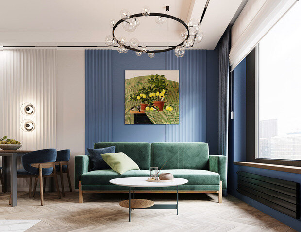 Фото из портфолио Жк Береговой_ Кухня-гостиная и прихожая – фотографии дизайна интерьеров на INMYROOM