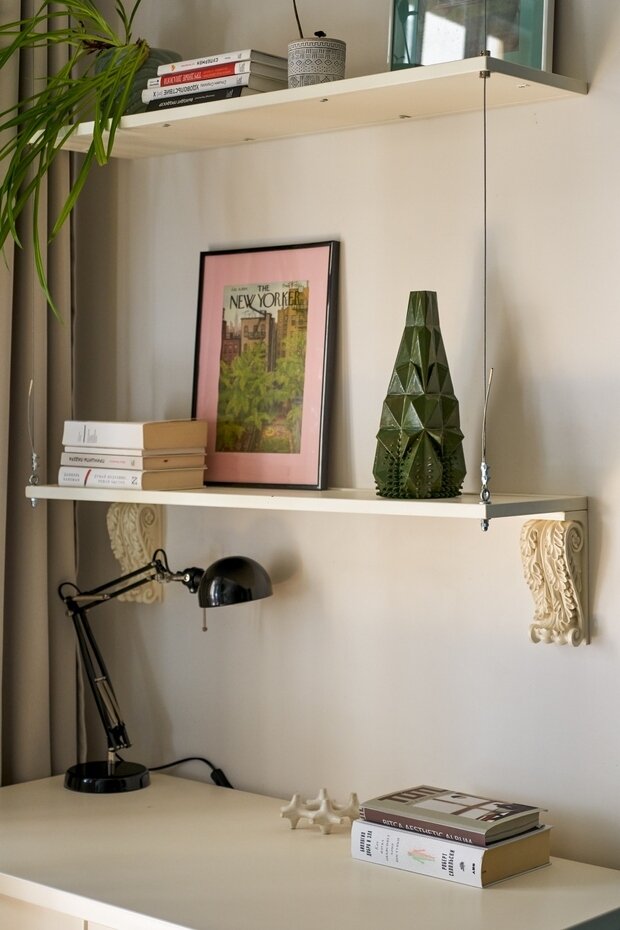 Фотография: Кабинет в стиле Скандинавский, Современный, Квартира, Проект недели, Санкт-Петербург, Сталинка, Кирпичный дом, 2 комнаты, 40-60 метров, Винтажный, TOTLstudio – фото на INMYROOM