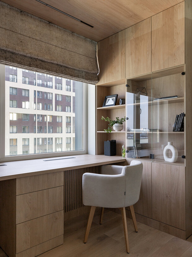 Фотография: Кабинет в стиле Современный, Минимализм, Квартира, Проект недели, Санкт-Петербург, 4 и больше, Более 90 метров, Анастасия Курганова – фото на INMYROOM