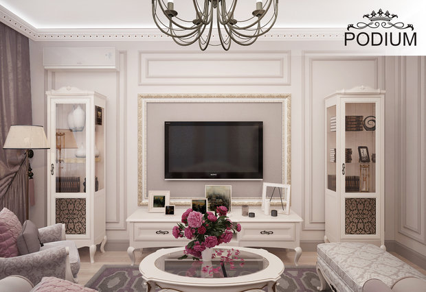 Фото из портфолио Гостиная с оттенками пудры – фотографии дизайна интерьеров на INMYROOM