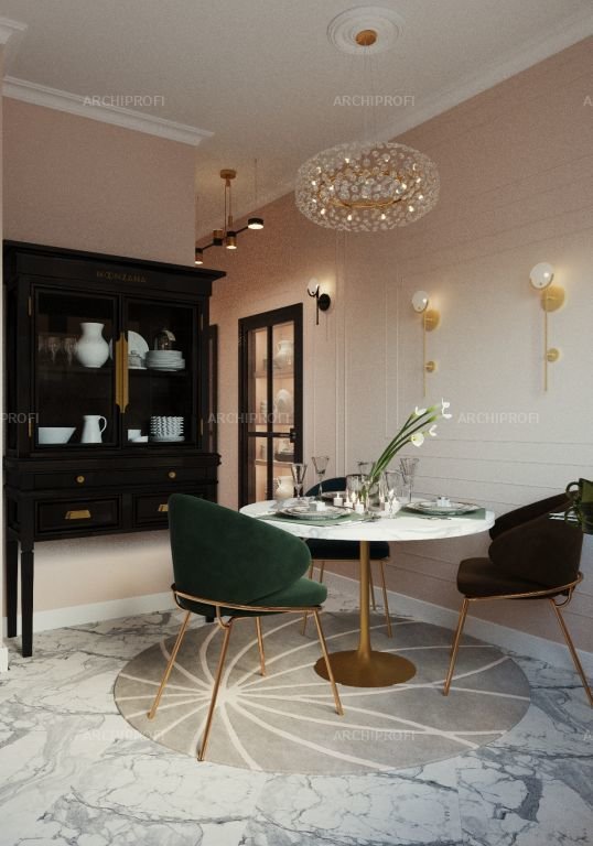 Фото из портфолио В оттенках розового – фотографии дизайна интерьеров на INMYROOM