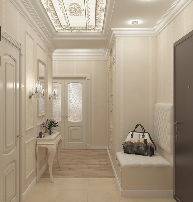 Фото из портфолио 2-х комнатная квартира 78 м2. Стиль легкая классика – фотографии дизайна интерьеров на INMYROOM