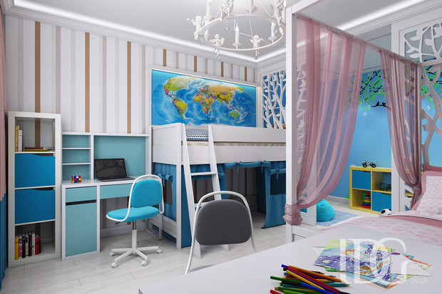 Фото из портфолио Стильная квартира для большой семьи в Ближнем Переделкино – фотографии дизайна интерьеров на INMYROOM