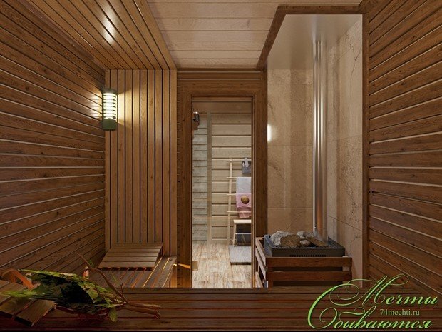 Фото из портфолио Баня как территория отдыха – фотографии дизайна интерьеров на INMYROOM