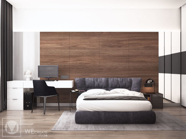 Фото из портфолио Квартира в тёмных тонах – фотографии дизайна интерьеров на INMYROOM