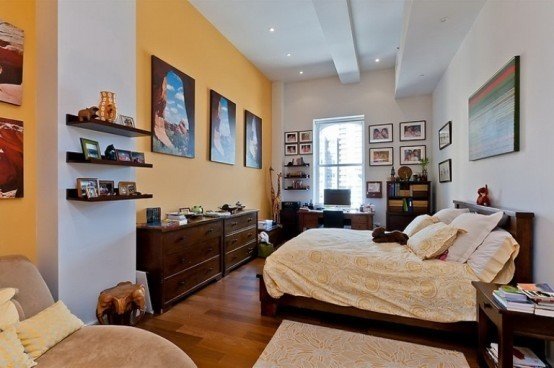 Фотография: Спальня в стиле Современный, Лофт, Декор интерьера, Квартира, Дома и квартиры, Большие окна – фото на INMYROOM