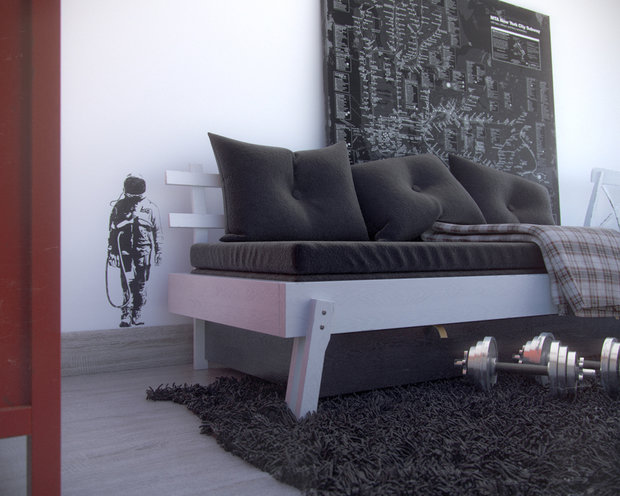 Фото из портфолио Комната для юноши двенадцати лет в г. Екатеринбург – фотографии дизайна интерьеров на INMYROOM