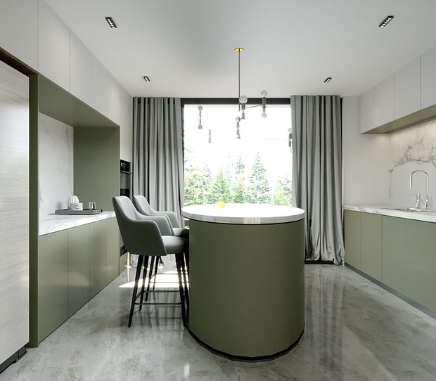 Фото из портфолио Солнечное – фотографии дизайна интерьеров на INMYROOM
