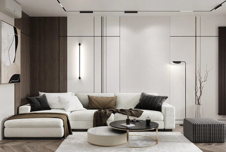 Дизайн-проект квартиры в ЖК «Витебский парк» с элементами минимализма