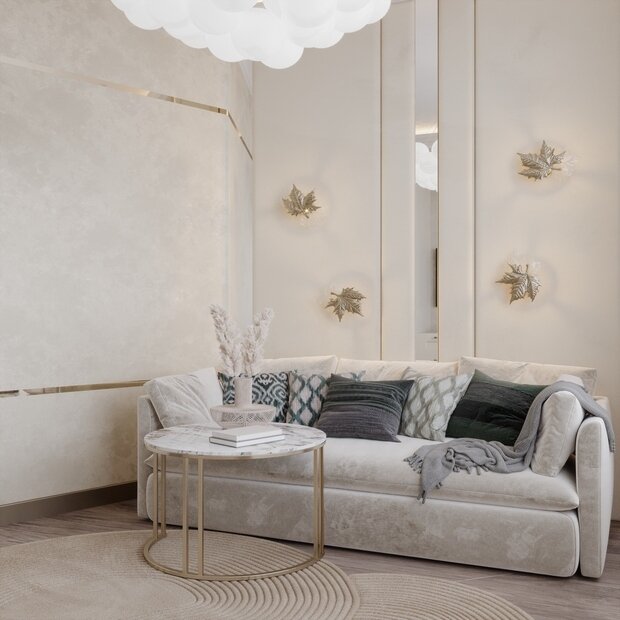 Фото из портфолио Дизайн интерьера квартиры для молодой девушки в стиле ар-деко – фотографии дизайна интерьеров на INMYROOM