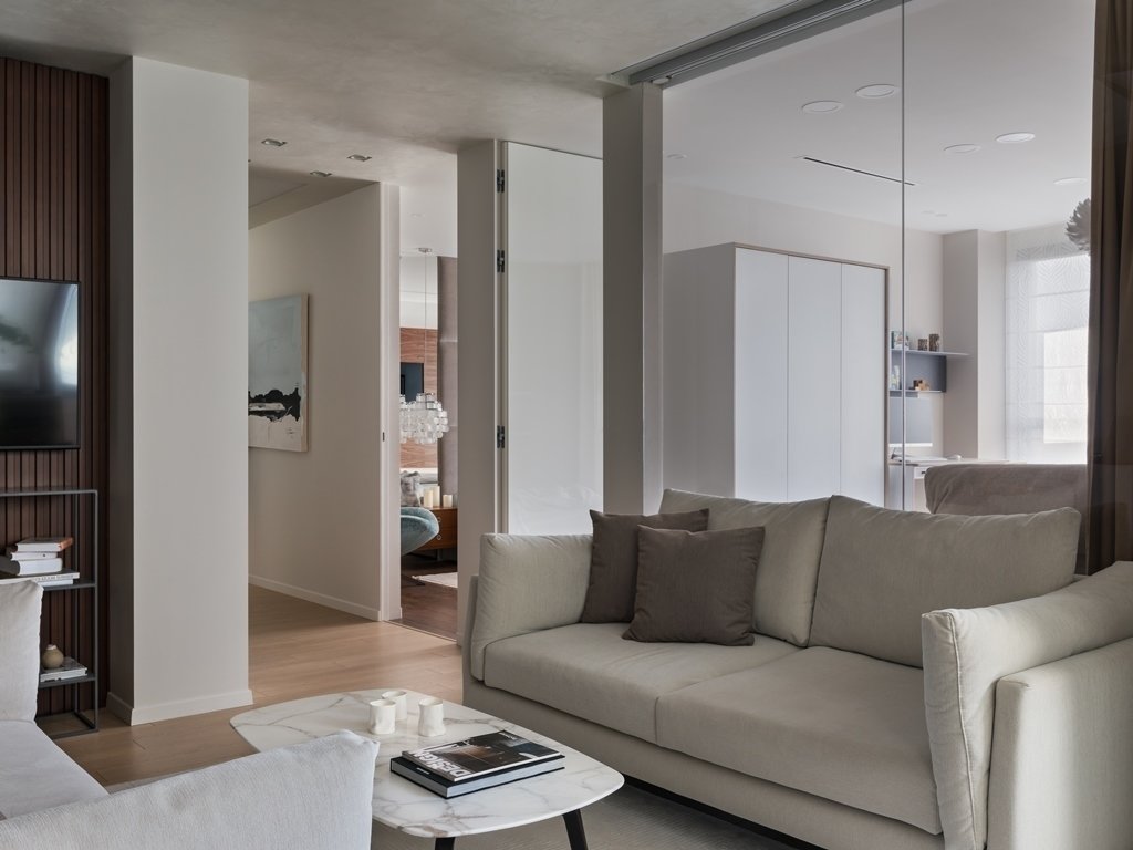 Фотография: Гостиная в стиле Современный, Квартира, Проект дня, Минск, Евгения Лыкасова, 4 и больше, Более 90 метров – фото на INMYROOM Фотография: Гостиная в стиле Современный, Квартира, Проект дня, Минск, Евгения Лыкасова, 4 и больше, Более 90 метров – фото на INMYROOM