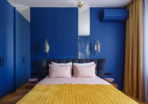 Фотография: Спальня в стиле Современный, Эклектика, Квартира, Проект дня, Воронеж, 3 комнаты, Более 90 метров, Олеся Логунова, Полина Пешкова, Collage.Studio – фото на INMYROOM