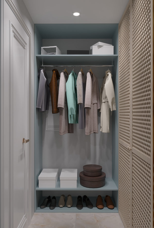 Фотография: Гардеробная в стиле Современный, Классический, Квартира, Проект дня, Москва, 4 и больше, Более 90 метров, Deus of House – фото на INMYROOM