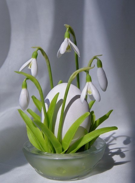 Фото из портфолио Цветы из холодного фарфора – фотографии дизайна интерьеров на INMYROOM