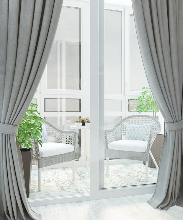 Фотография: Балкон в стиле Скандинавский, Лофт, Современный, Квартира, Проект недели, Новая Москва, OM Design, Монолитный дом, 3 комнаты, 60-90 метров – фото на INMYROOM