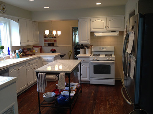 Фотография: Кухня и столовая в стиле Скандинавский, Классический, Мебель и свет, Переделка – фото на INMYROOM