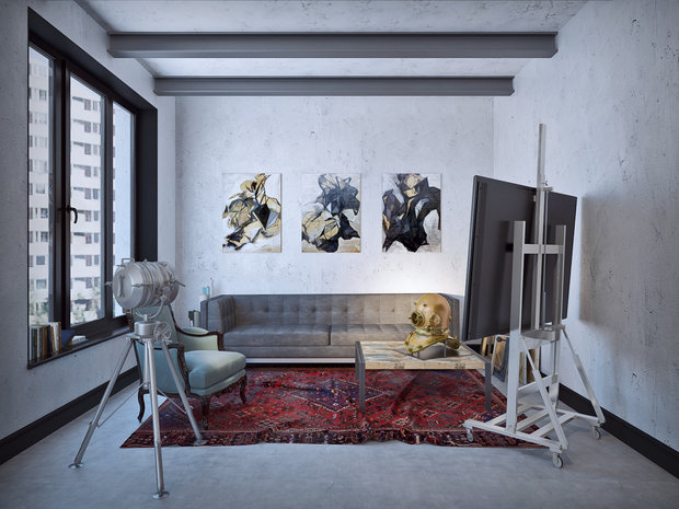 Фото из портфолио Проект "Темный рыцарь" – фотографии дизайна интерьеров на INMYROOM