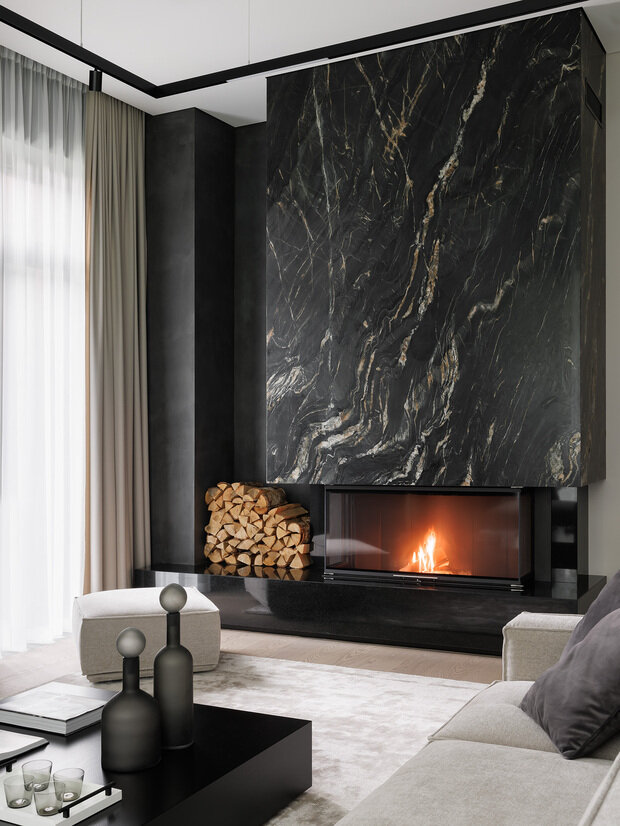 Фотография: Гостиная в стиле Современный, Минимализм, Дом, Проект дня, Санкт-Петербург, Дом и дача, Ленинградская область, 4 и больше, Более 90 метров, Юлия Скачкова – фото на INMYROOM