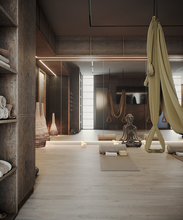 Дизайн интерьера в стиле Джапанди