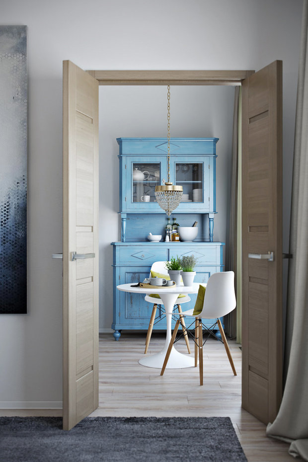 Фотография: Кухня и столовая в стиле Прованс и Кантри, Малогабаритная квартира, Гид, Никита Зуб, как оформить малогабаритку, дизайн малогабаритки, малогабаритка, ToTaste Studio, Бюро «Общая Площадь», Ольга Буравкова, Анна Доброковская, энциклопедия_интерьер, Мария Глаголева, Ира Носова, премия 2018 INMYROOM – фото на INMYROOM