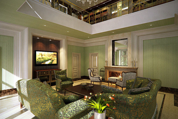 Фото из портфолио Загородный дом в стиле артдеко. – фотографии дизайна интерьеров на INMYROOM